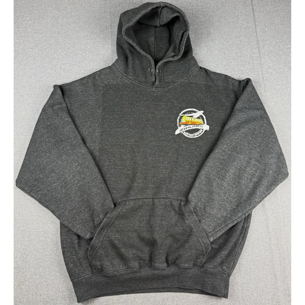 Wahoo Ziplines Hoodie Small Great Smoky Mountains Tennessee Graphic Pullover
